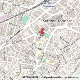 Mappa Via Chiomo, 10, 10036 Settimo Torinese, Torino (Piemonte)