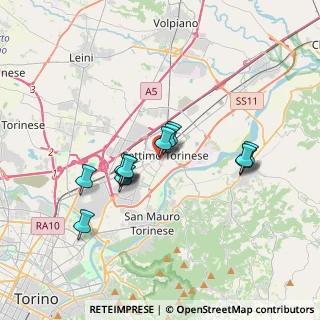 Mappa Via Sommeiller, 10036 Settimo Torinese TO, Italia (2.94308)