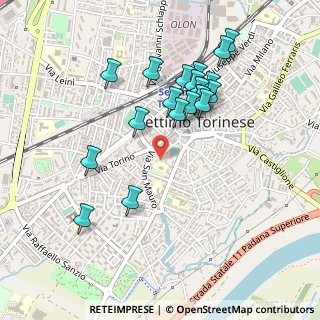 Mappa Via Sommeiller, 10036 Settimo Torinese TO, Italia (0.46)