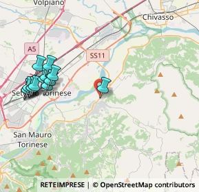 Mappa Via Santa Croce, 10090 Gassino Torinese TO, Italia (4.65143)