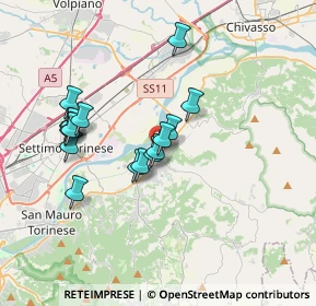Mappa Via Santa Croce, 10090 Gassino Torinese TO, Italia (3.13563)