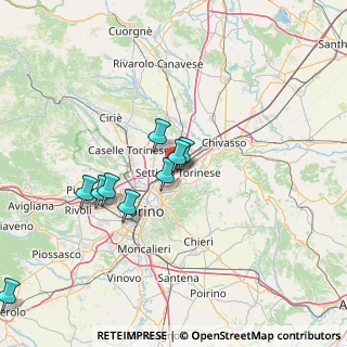 Mappa Via Luigi Pirandello, 10036 Settimo Torinese TO, Italia (22.96455)