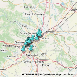 Mappa Via Luigi Pirandello, 10036 Settimo Torinese TO, Italia (10.47385)