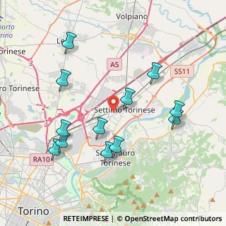 Mappa Via Luigi Pirandello, 10036 Settimo Torinese TO, Italia (4.12583)