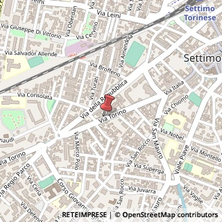 Mappa Via Torino, 36, 10036 Settimo Torinese, Torino (Piemonte)