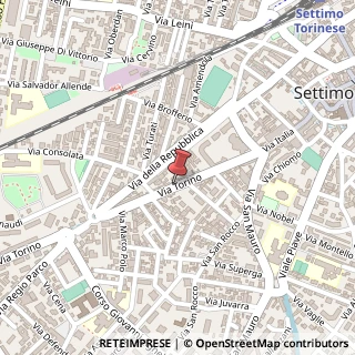 Mappa Via Torino, 32, 10036 Settimo Torinese, Torino (Piemonte)