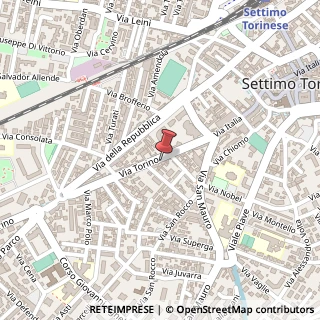 Mappa Via Torino, 15, 10036 Settimo Torinese, Torino (Piemonte)