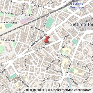 Mappa Via Torino, 24, 10036 Settimo Torinese, Torino (Piemonte)