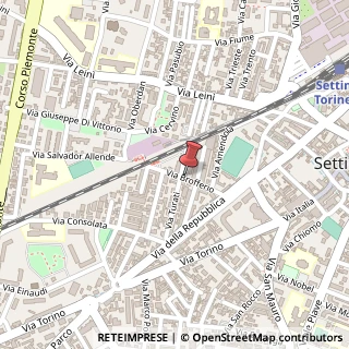 Mappa Via Brofferio, 12, 10036 Settimo Torinese, Torino (Piemonte)