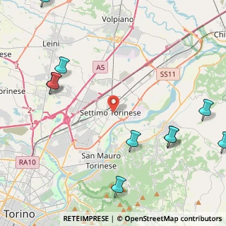 Mappa Via Ariosto 13 F, 10036 Settimo Torinese TO, Italia (6.80231)