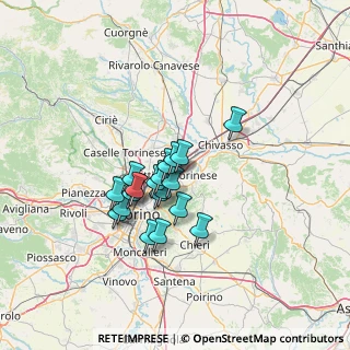 Mappa Via Ariosto 13 F, 10036 Settimo Torinese TO, Italia (9.862)
