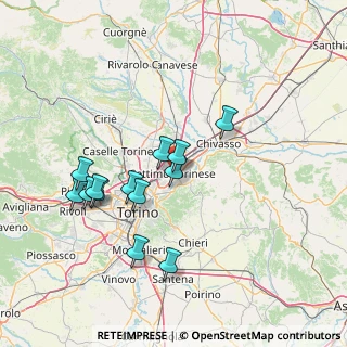Mappa Via Ariosto 13 F, 10036 Settimo Torinese TO, Italia (13.81154)