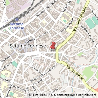 Mappa Via L. Ariosto, 15/a, 10036 Settimo Torinese, Torino (Piemonte)
