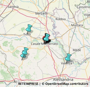 Mappa Via Benvenuto Sangiorgio, 15100 Casale Monferrato AL, Italia (6.17583)