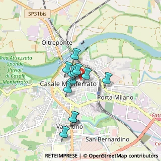 Mappa Via Benvenuto Sangiorgio, 15100 Casale Monferrato AL, Italia (0.63083)