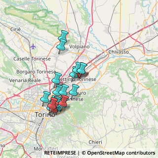 Mappa Via Ariosto, 10036 Settimo Torinese TO, Italia (6.797)