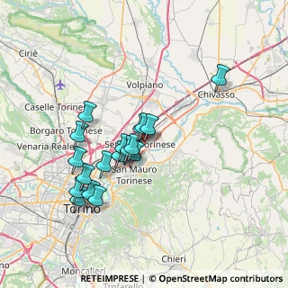 Mappa Via Ariosto, 10036 Settimo Torinese TO, Italia (6.26789)