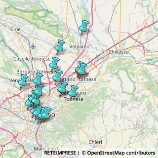 Mappa Via Ariosto, 10036 Settimo Torinese TO, Italia (9.011)