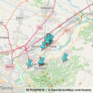 Mappa Via Ariosto, 10036 Settimo Torinese TO, Italia (1.99091)