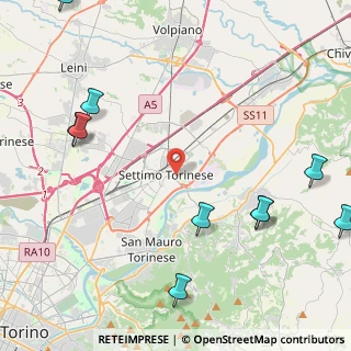 Mappa Via Ariosto, 10036 Settimo Torinese TO, Italia (6.80769)