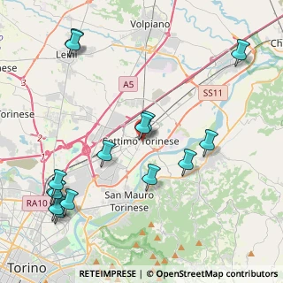 Mappa Via San Francesco D'Assisi, 10036 Settimo Torinese TO, Italia (5.032)