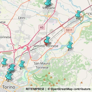Mappa Via San Francesco D'Assisi, 10036 Settimo Torinese TO, Italia (7.15545)