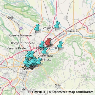 Mappa Via San Francesco D'Assisi, 10036 Settimo Torinese TO, Italia (7.4655)