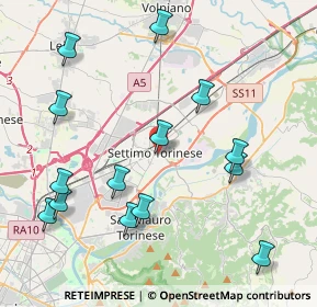 Mappa Vicolo del Castello, 10036 Settimo Torinese TO, Italia (4.66)