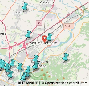 Mappa Vicolo del Castello, 10036 Settimo Torinese TO, Italia (6.763)