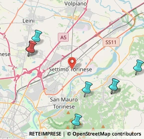 Mappa Vicolo del Castello, 10036 Settimo Torinese TO, Italia (6.8)