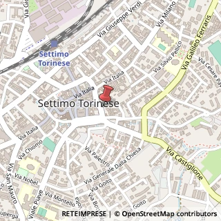 Mappa Vicolo del Castello, 4, 10036 Settimo Torinese, Torino (Piemonte)