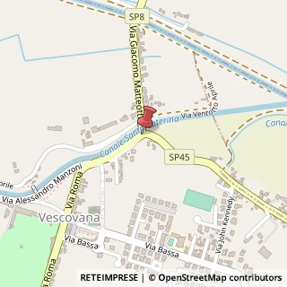 Mappa Via Giuseppe Mazzini, 1, 35040 Vescovana, Padova (Veneto)