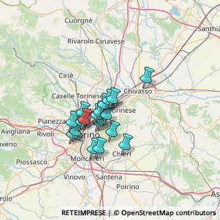 Mappa Via Lodovico Ariosto, 10036 Settimo Torinese TO, Italia (10.0125)