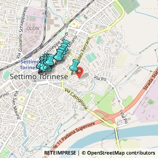 Mappa Via Lodovico Ariosto, 10036 Settimo Torinese TO, Italia (0.453)