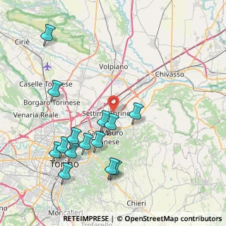 Mappa Via Lodovico Ariosto, 10036 Settimo Torinese TO, Italia (8.99214)