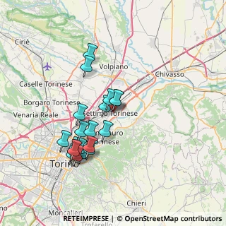 Mappa Via Lodovico Ariosto, 10036 Settimo Torinese TO, Italia (6.843)