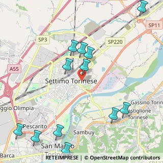 Mappa Via Lodovico Ariosto, 10036 Settimo Torinese TO, Italia (2.64917)