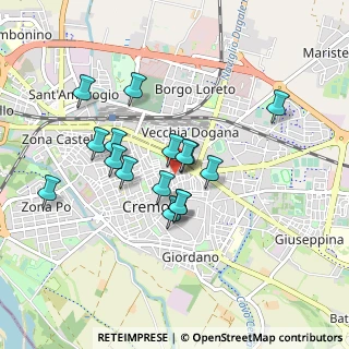 Mappa Via Zaccaria del Maino, 26100 Cremona CR, Italia (0.7425)