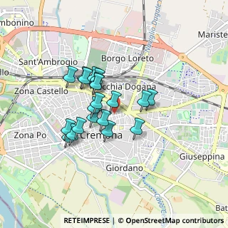 Mappa Via Zaccaria del Maino, 26100 Cremona CR, Italia (0.6565)