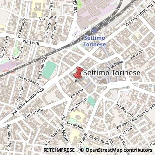 Mappa Via Giuseppe Garibaldi, 7, 10036 Settimo Torinese, Torino (Piemonte)