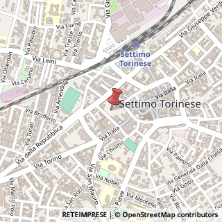 Mappa Piazza Giovanni Astengo, 1, 10036 Settimo Torinese, Torino (Piemonte)