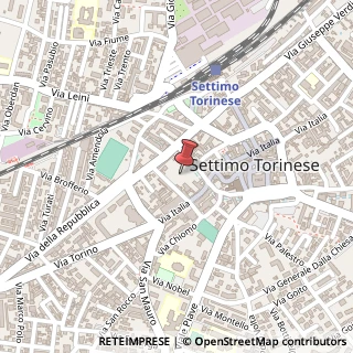 Mappa Piazza Astengo, 10036 Settimo Torinese, Torino (Piemonte)