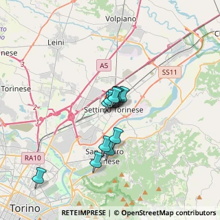 Mappa Via Giuseppe Garibaldi, 10036 Settimo Torinese TO, Italia (2.42182)