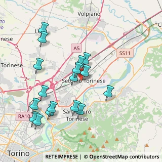 Mappa Via Giuseppe Garibaldi, 10036 Settimo Torinese TO, Italia (4.03706)