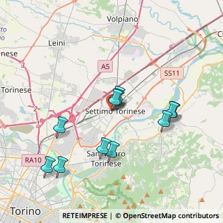 Mappa Via Giuseppe Garibaldi, 10036 Settimo Torinese TO, Italia (3.66455)