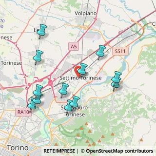 Mappa Via Giuseppe Garibaldi, 10036 Settimo Torinese TO, Italia (4.25417)