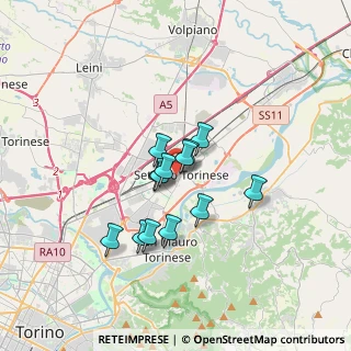 Mappa Via Giuseppe Garibaldi, 10036 Settimo Torinese TO, Italia (2.38538)