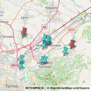 Mappa Via Giovanni Amendola, 10036 Settimo Torinese TO, Italia (3.27143)