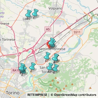 Mappa Via Giovanni Amendola, 10036 Settimo Torinese TO, Italia (4.21308)