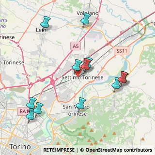Mappa Via Giovanni Amendola, 10036 Settimo Torinese TO, Italia (4.415)